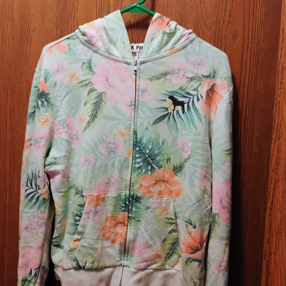 Victoria's Secret Pastel Floral Hoodie
